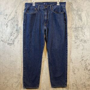 The Gap Mens 36x30 Straight Leg Dark Wash Denim‎ Jeans 100% Cotton